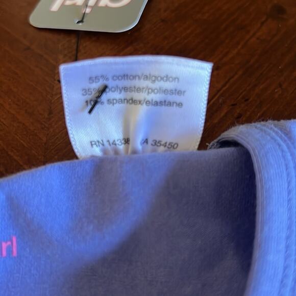 Danskin Girl Light Purple Sleeveless Knit Dance Top Size Large - Picture 3 of 8